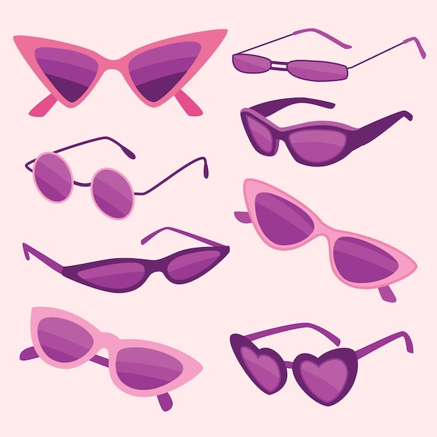 Vector y2k sunglasses collection