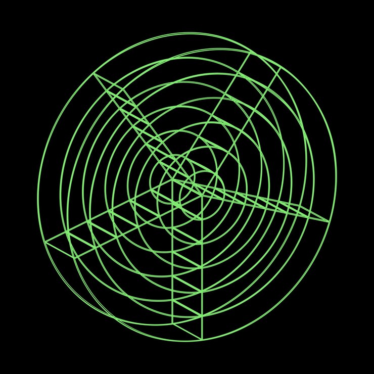 Vector y2k vector rave psychedelic futuristic wheel in trendy neon green black style