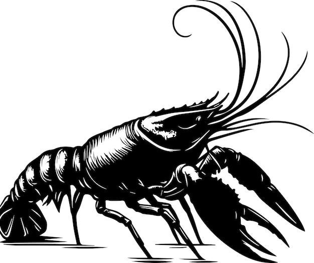 Yabby vector silhouet 3