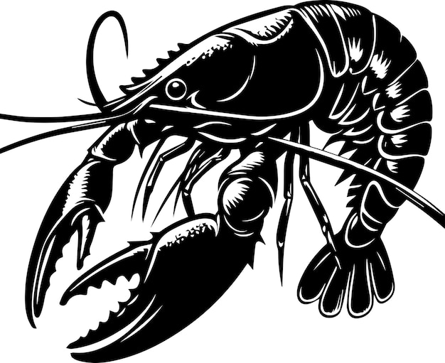 Vector yabby vector silhouette 8