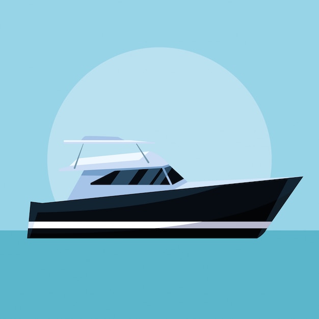 yacht boat cartoon