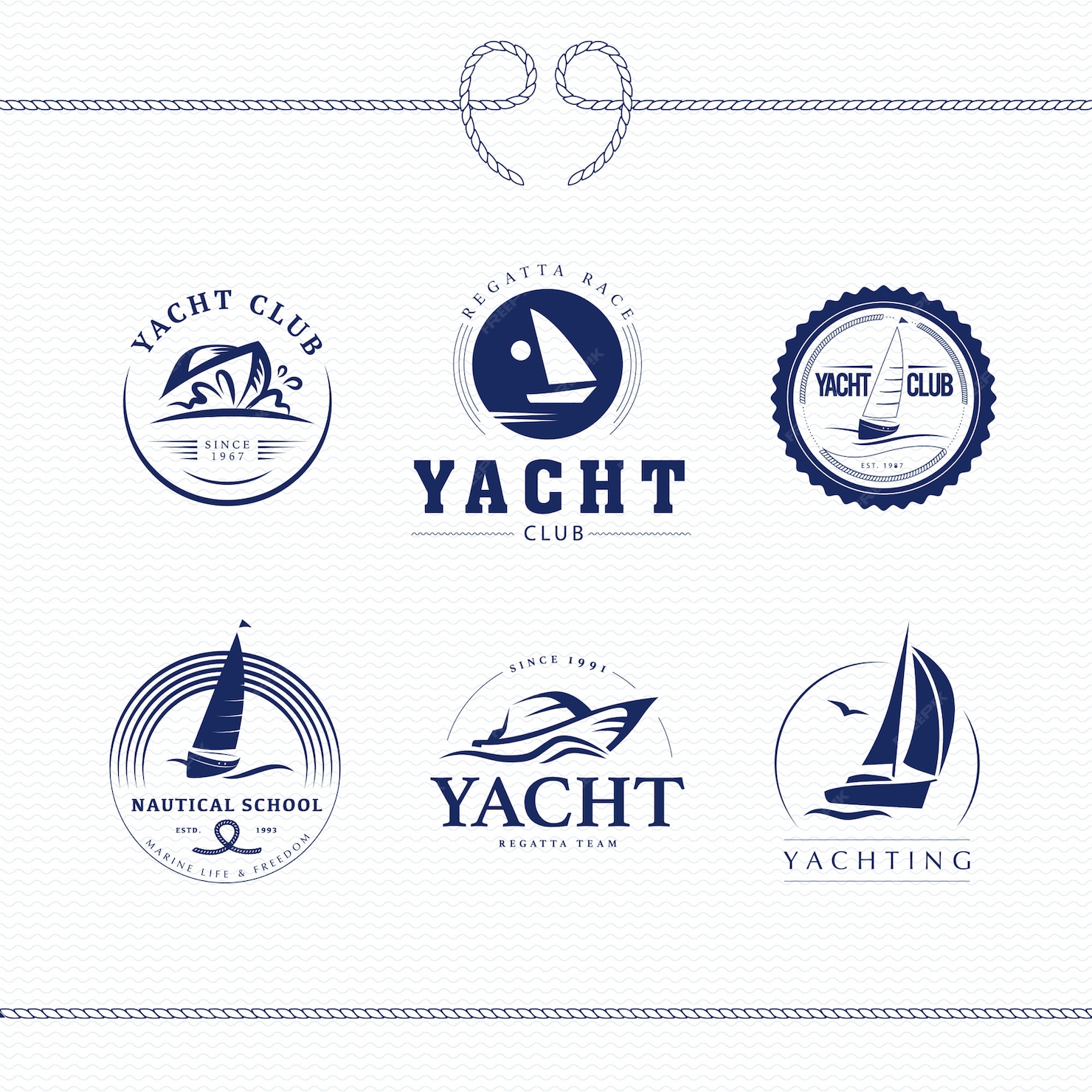 yacht club logo design