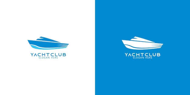 yacht club logo minimalist design idea