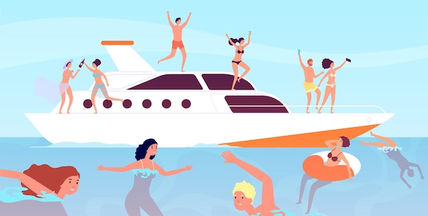 yacht cruise. luxury men wine party on boat. outdoor vacation sexy professional models