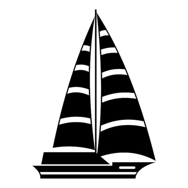 Yacht modern icon Simple illustration of yacht modern vector icon for web