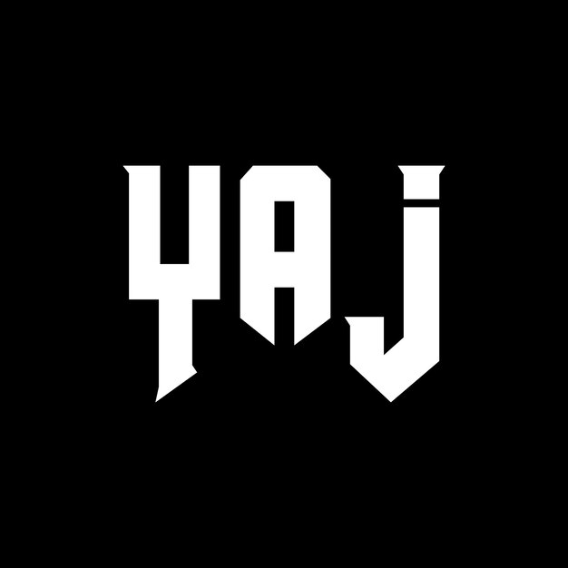 yaj letter logo design for technology company yaj logo design black and white color combination yaj logo yaj vector yaj design yaj icon yaj alphabet yaj typography logo design