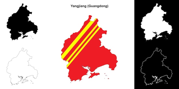 ヤンジャン空白の概要地図セット