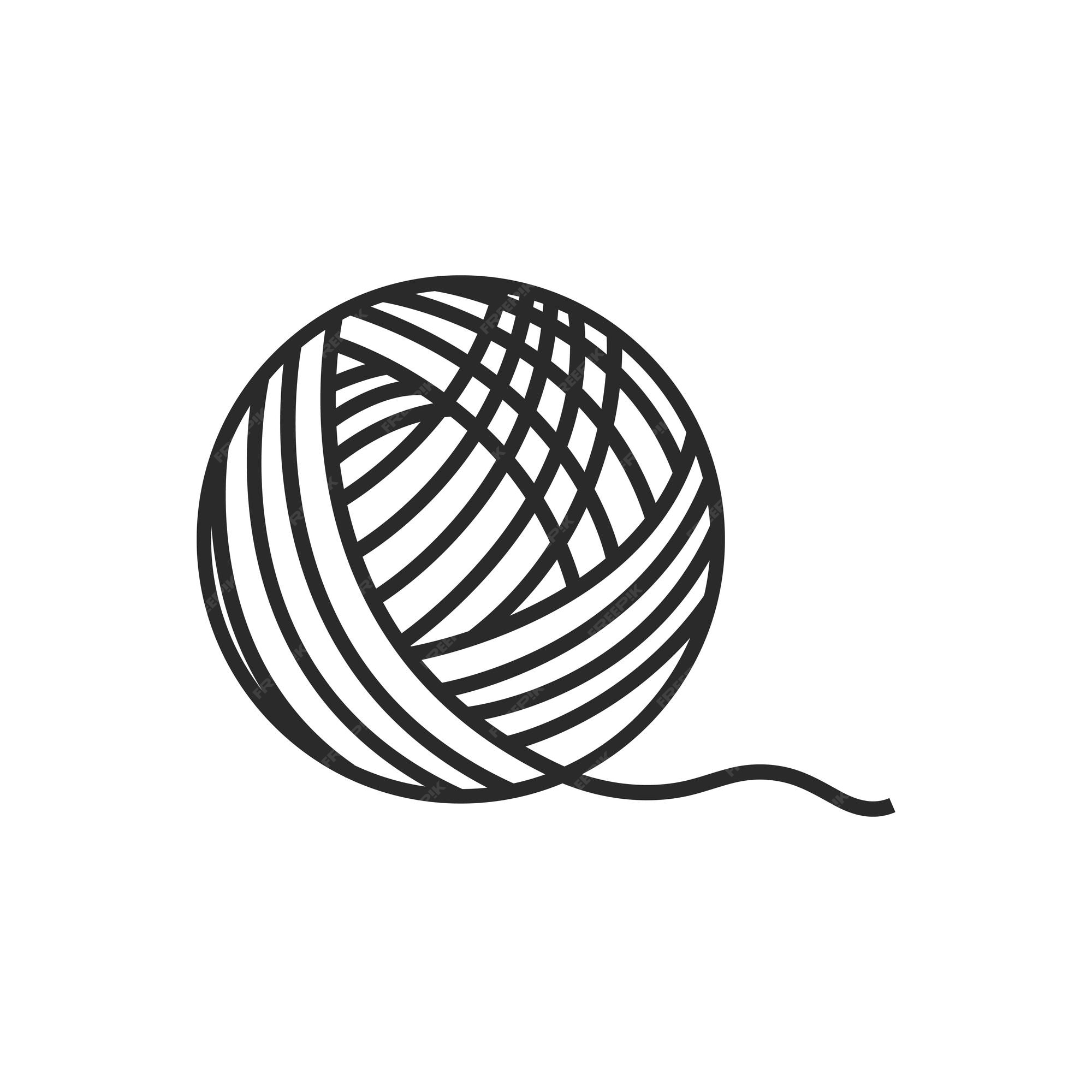 Premium Vector Yarn ball illustration