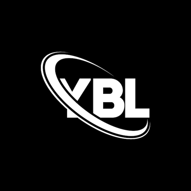 YBL 로고 YBL 글자 YBL 글자의 로고 디자인 YBL 이니셜, 원과 대문자 모노그램 로고, 기술 비즈니스 및 부동산 브랜드를 위한 YBL 타이포그래피