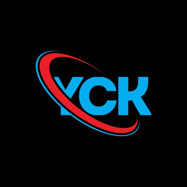 Vector yck logo yck brief yck letter logo ontwerp initialen yck logotype gekoppeld aan cirkel en hoofdletters monogram logotype yck typografie voor technologiebedrijf en vastgoedmerk