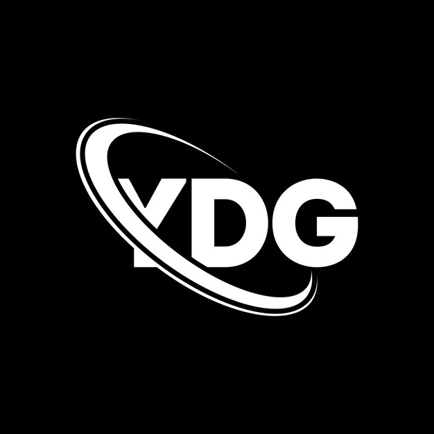 YDGのロゴ YDG 文字 YDG のロゴデザイン イニシャル YDG ロゴ 円と大文字のモノグラム YDG テクノロジービジネスと不動産ブランドのタイポグラフィ