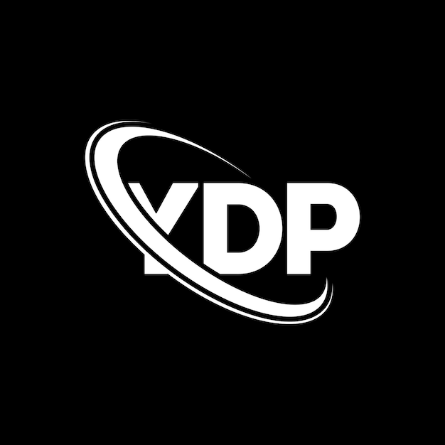 YDP 로고 YDP 문자 YDP 글자 로고 디자인 YDP 이니셜, 원과 대문자 모노그램 로고, 기술 사업 및 부동산 브랜드를 위한 YDP 타이포그래피