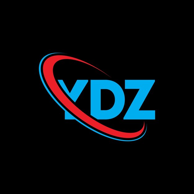 Vettore logo ydz lettera ydz lettera logo design iniziali logo ydz collegato con cerchio e maiuscolo logo monogramma ydz tipografia per il business tecnologico e marchio immobiliare