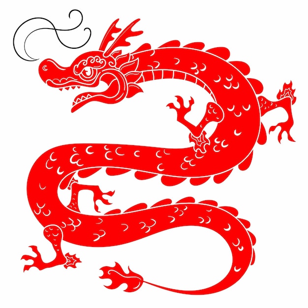 Premium Vector Year of the dragon 2024 happy chinesse new year