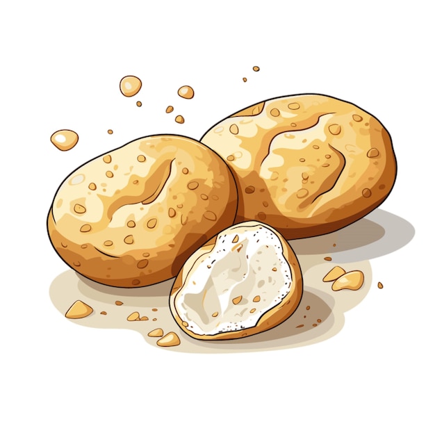 Yeast vector on white background