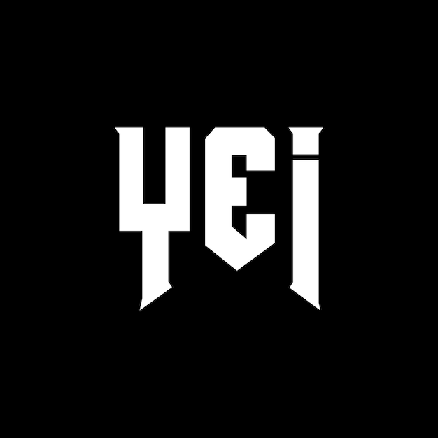 yei letter logo design for technology company yei logo design black and white color combination yei logo yei vector yei design yei icon yei alphabet yei typography logo design