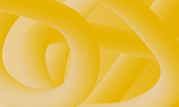 Yellow 3D gradient abstract shapes background