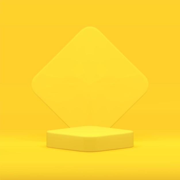 3D 페데스탈 로스 지오메트릭 기본 기초 프로모션 제품 프레젠테이션 터