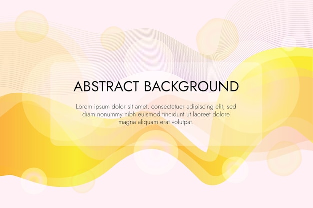 Yellow abstract background template