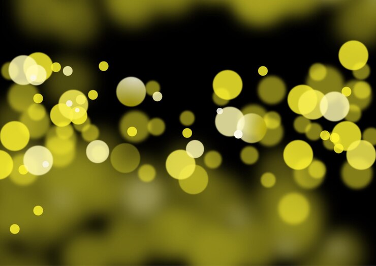 Vector yellow abstract bokeh background