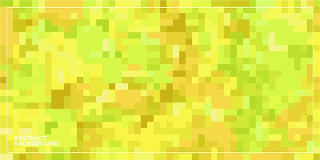 Sfondo di mosaico piastrellato quadrato pixel geometrico astratto giallo