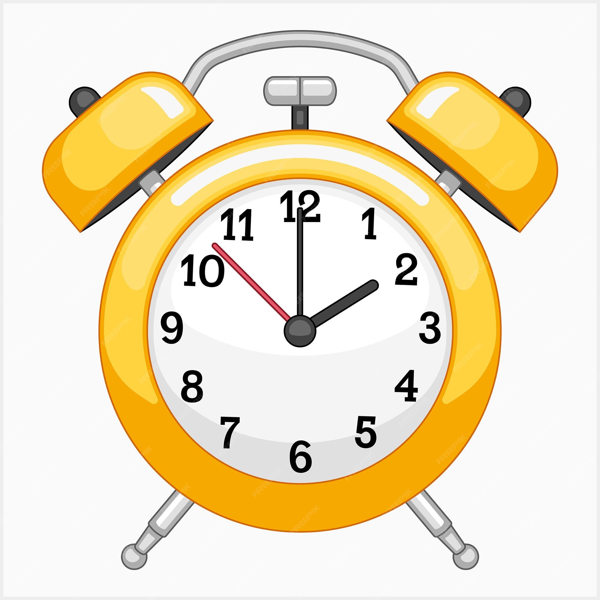 Yellow Ringing Alarm Clock Icon Isolated On White Background Wake Up Time  Desk Clock Vector Illustration In Flat Style Element For Your Design Stock  Illustration - Download Image Now - iStock