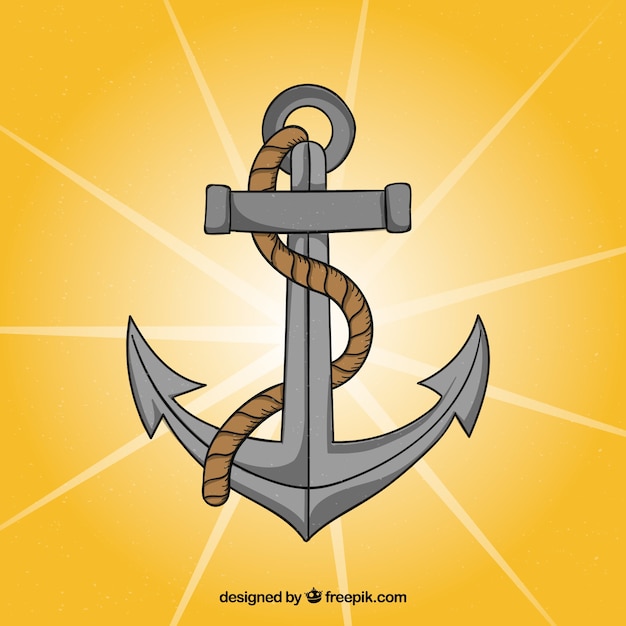 Yellow anchor background