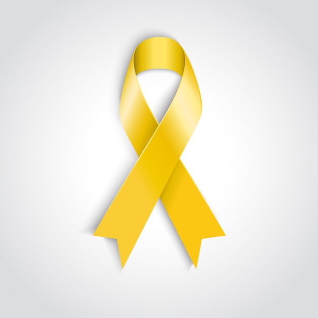 Yellow Ribbon Cancer Symbol Images - Free Download on Freepik