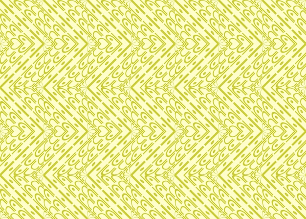 黄色の背景に花の模様