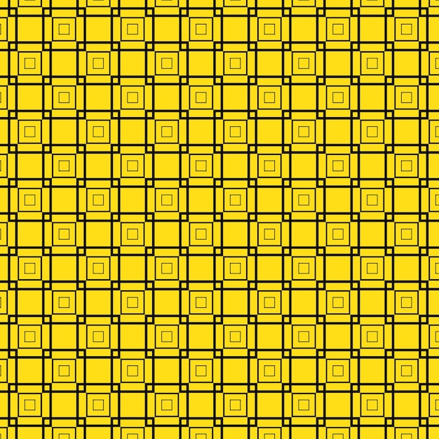 a yellow background with a pattern of squares and the number 1
