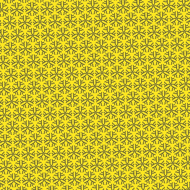 Yellow background with a pattern of yellow crosses