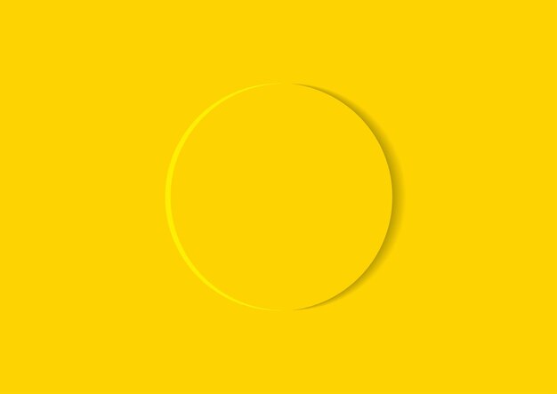 Premium Vector | Yellow background with round shape