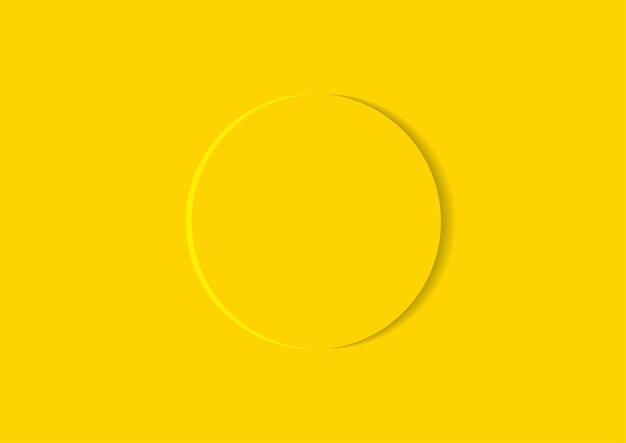 yellow background with round shape