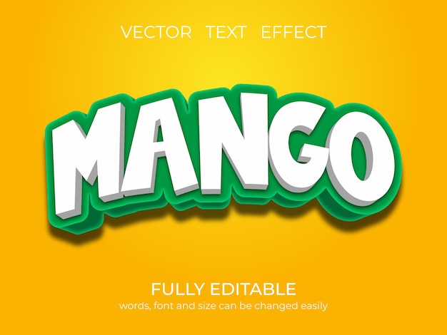 A yellow background with the word mango in white letters.