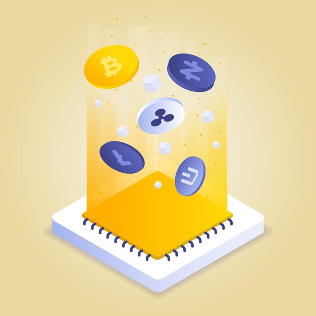 コインと通貨のシンボルが入った黄色い袋。