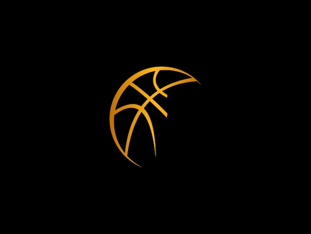 A yellow basketball logo with the letter g on it