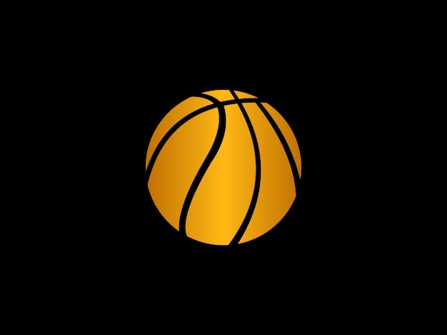 A yellow basketball with a black background and the word basketball on it