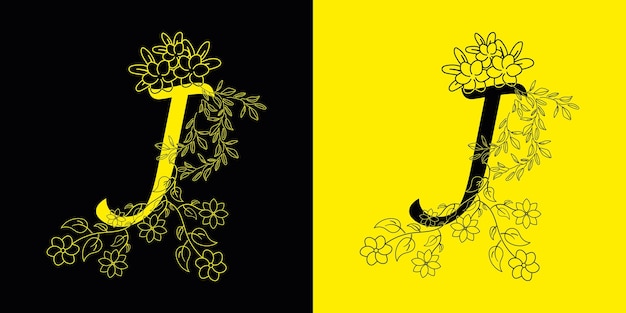 A yellow and black background with the letters t and t.