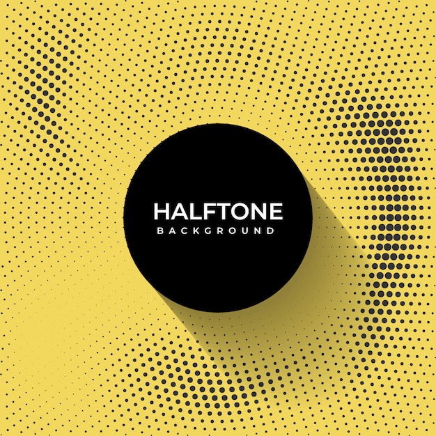 Yellow and black haltone background