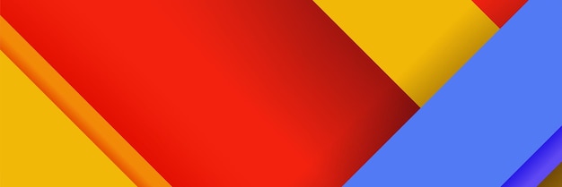 Fondo rosso blu giallo della bandiera. modello astratto del fondo del modello dell'insegna di progettazione grafica di vettore.