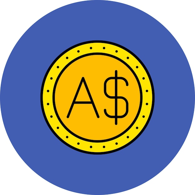 a yellow and blue sign with a dollar sign on it