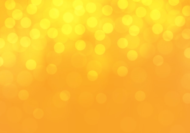 Premium Vector | Yellow bokeh light background.