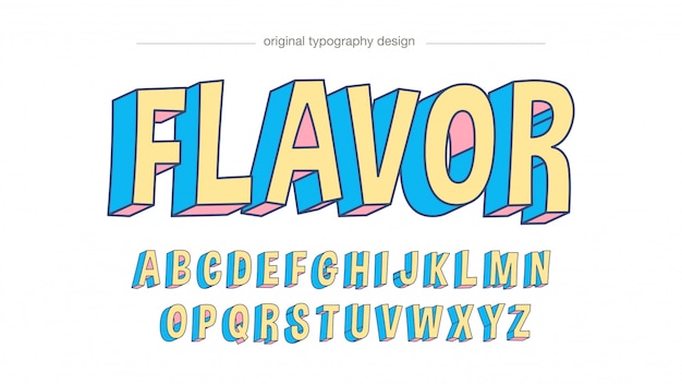 Yellow Bold Irregular Cartoonish Typography