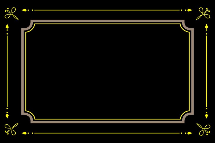 Vector yellow border design vector