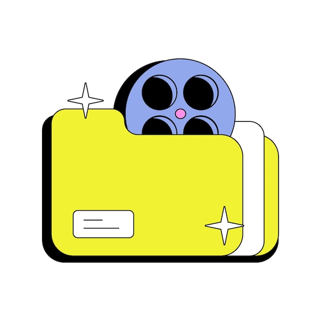 a yellow box with a blue button on it that saysmonster