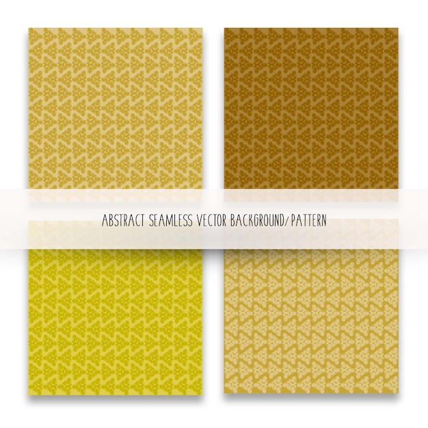 Yellow. brown line pattern set. Classic seamless pattern collection, decorative wallpaper.