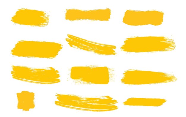 Yellow Brush Stroke Images - Free Download on Freepik