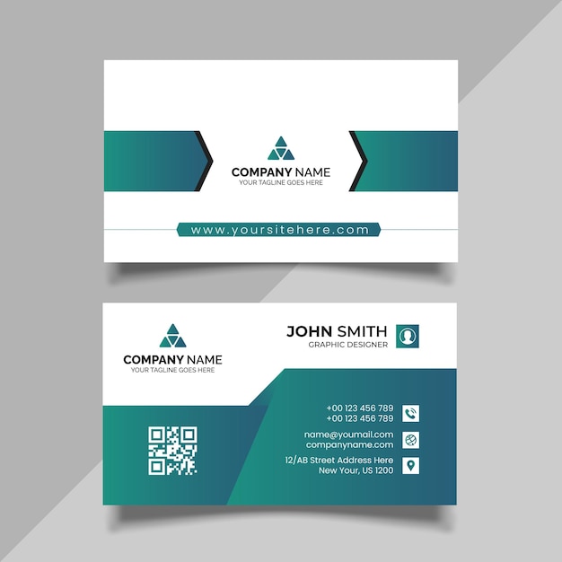 Yellow business card design, corporate business template design