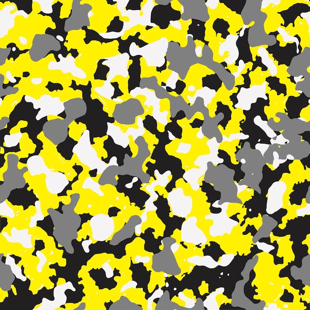Premium Vector | Yellow cadpat digital camouflage seamless pattern