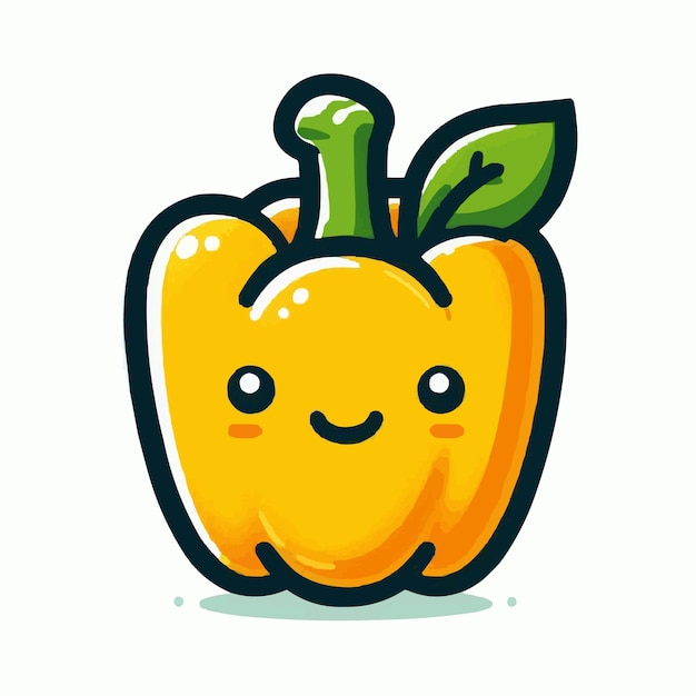 Yellow capsicum mascot